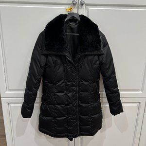 Trina Turk Black Down Puffer Coat Sz 12